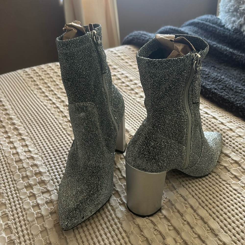 Womens boots silver
